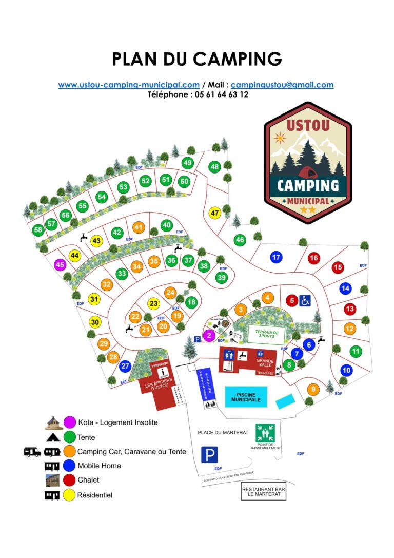 PLAN DU CAMPING 2025